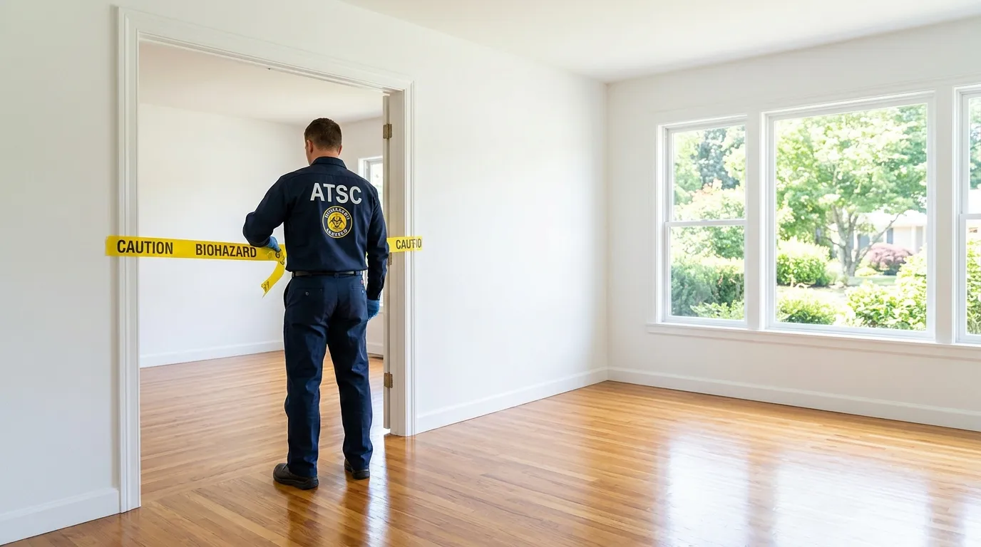 Certified biohazard cleanup crew performing Crime Scene Cleanup in Monee